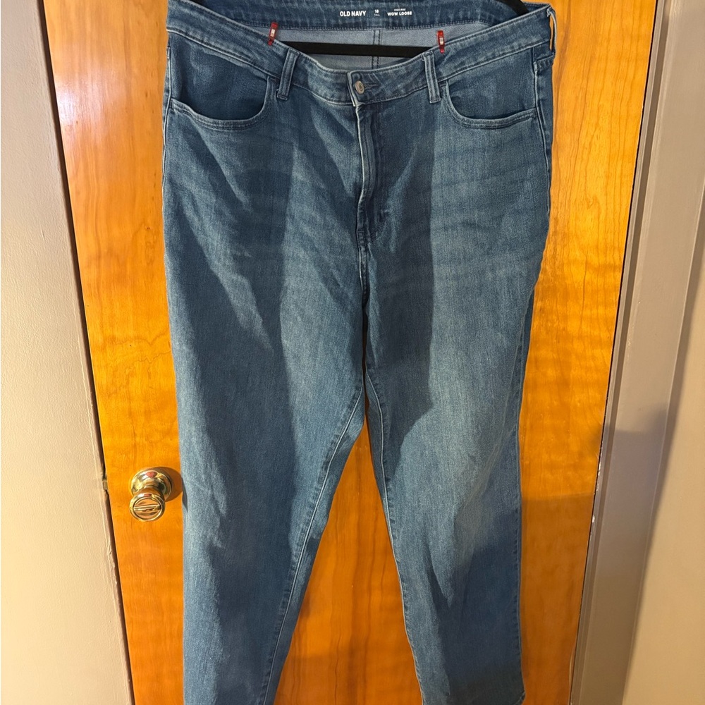 Old Navy Women’s Relaxed Fit Dark Blue Jeans